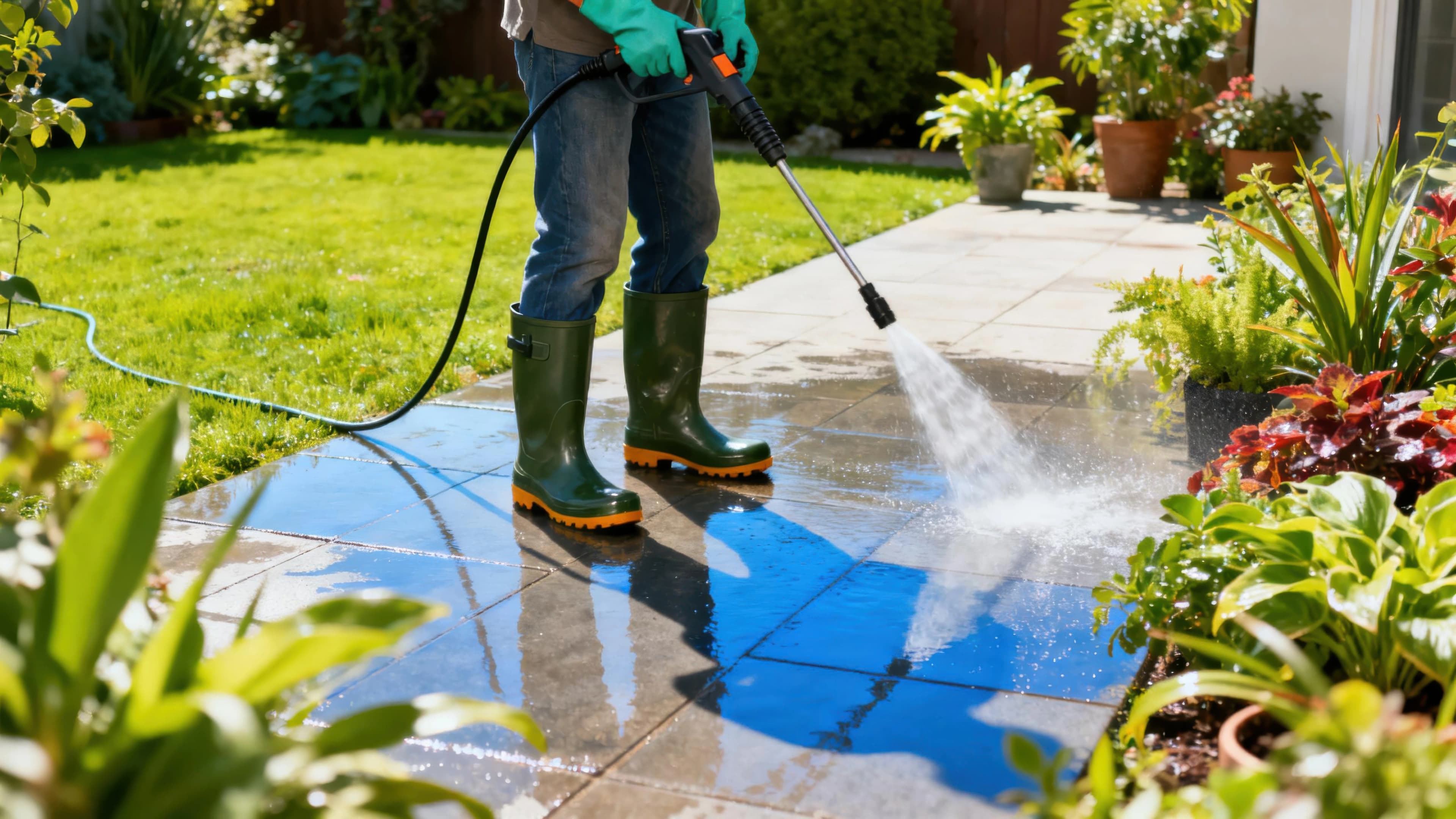 Driveway Pressure Washing